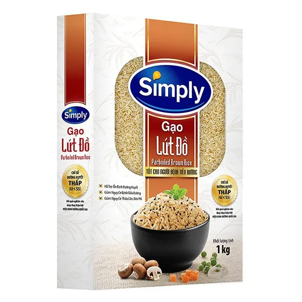 Gạo lứt đồ Simply( hộp 1kg)
