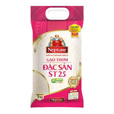 Gạo thơm đặc sản Neptune ST25 (Túi 5kg)