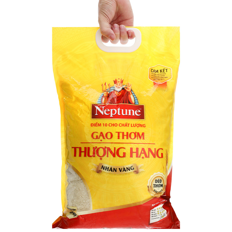 Gạo thơm thượng hạng Neptune nhãn vàng