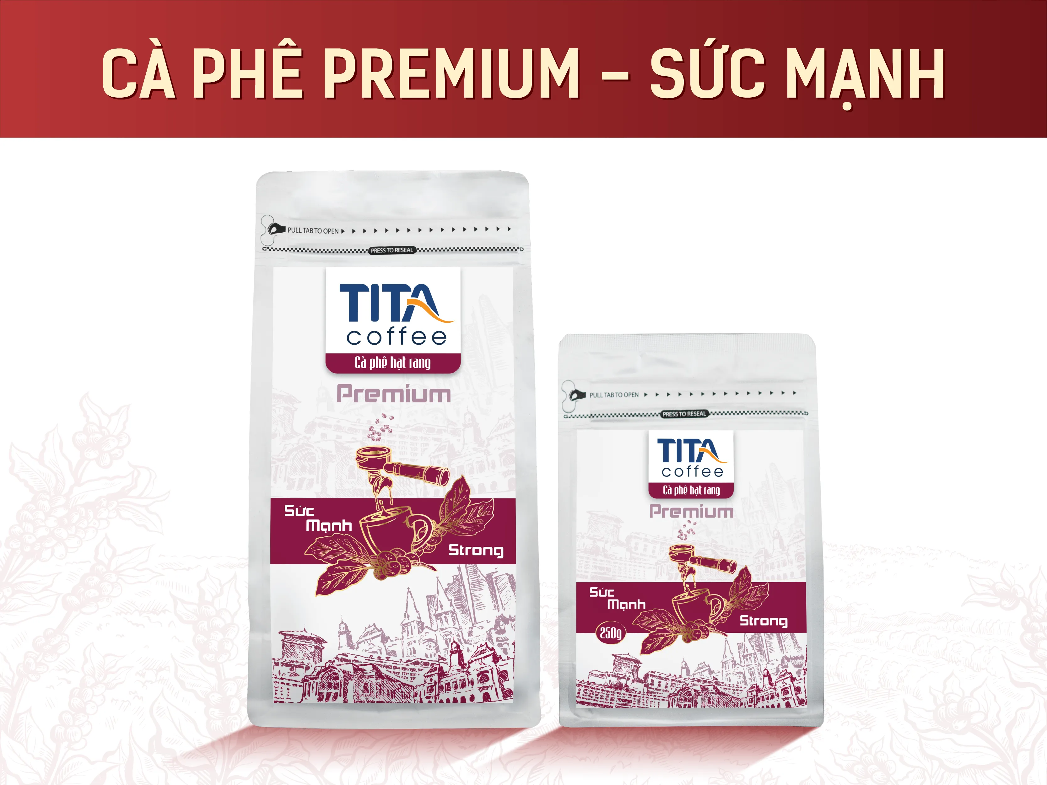 Cà phê Tita - Cà phê Hạt rang Premium (Sức mạnh)
