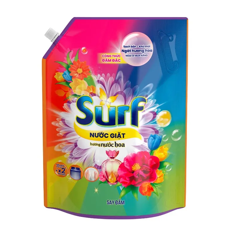 NƯỚC GIẶT SURF HƯƠNG NƯỚC HOA SAY ĐẮM