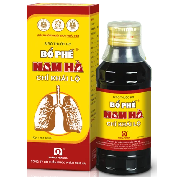 Siro thuốc ho Bổ Phế Nam Hà chỉ khái lộ