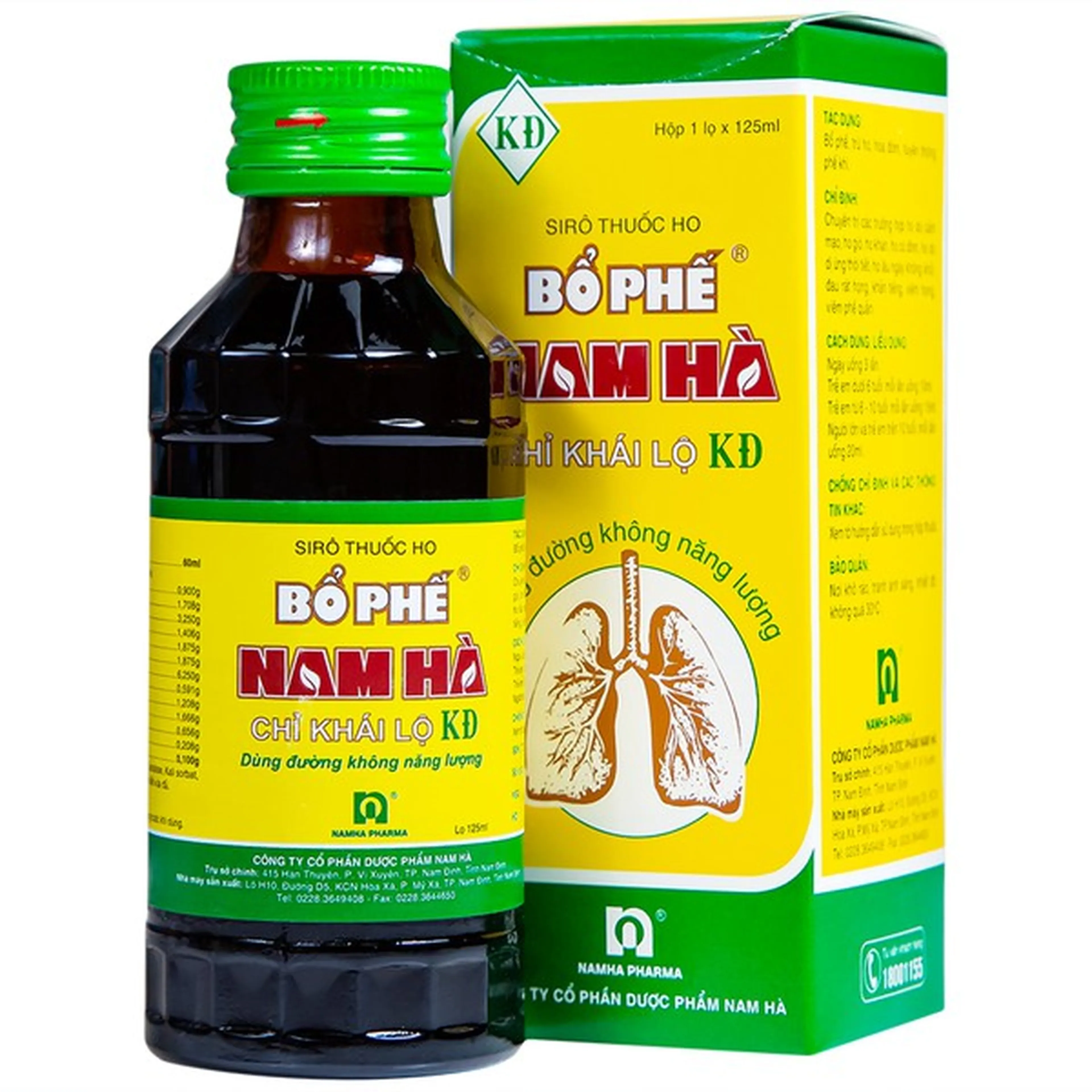 Siro thuốc ho Bổ Phế Nam Hà chỉ khái lộ KĐ