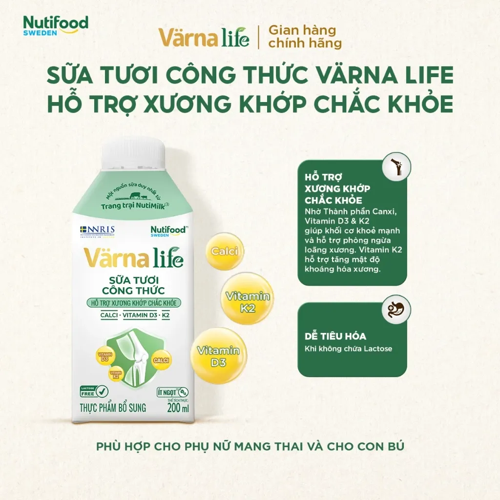 Varna Life sữa tươi công thức (Xanh)