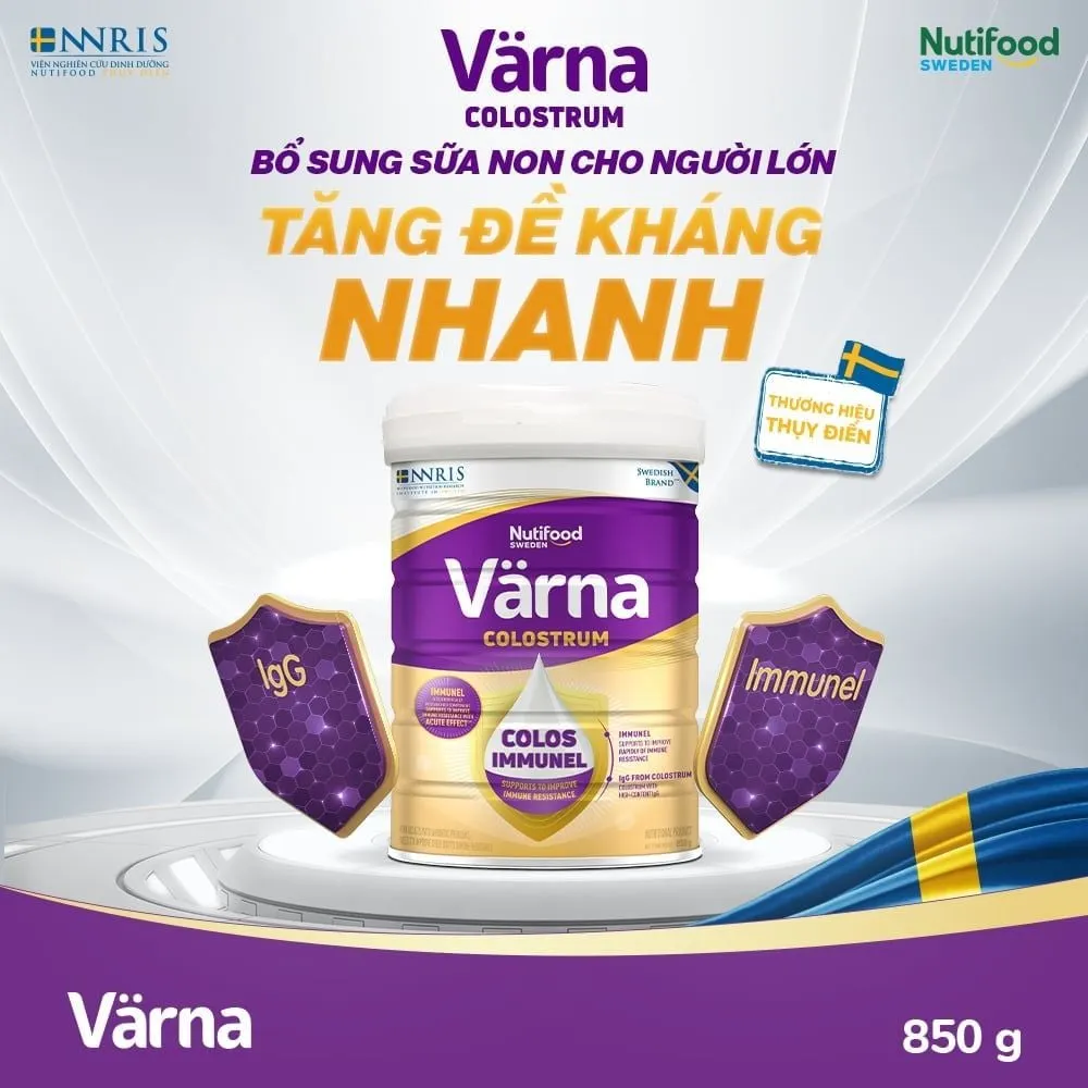 Sữa Bột Värna Colostrum Lon 850g