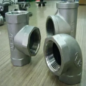 Tê ren inox 316