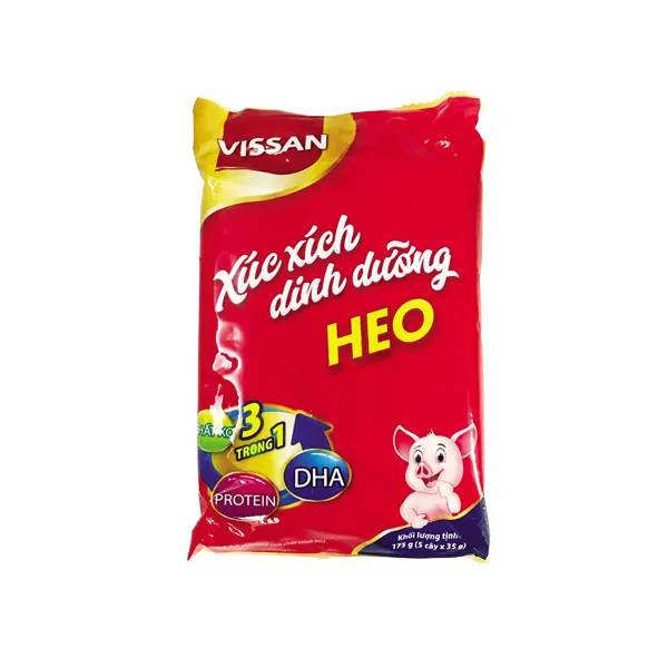 Xúc xích Dinh Dưỡng DHA Heo 35g/cây_5 cây/gói