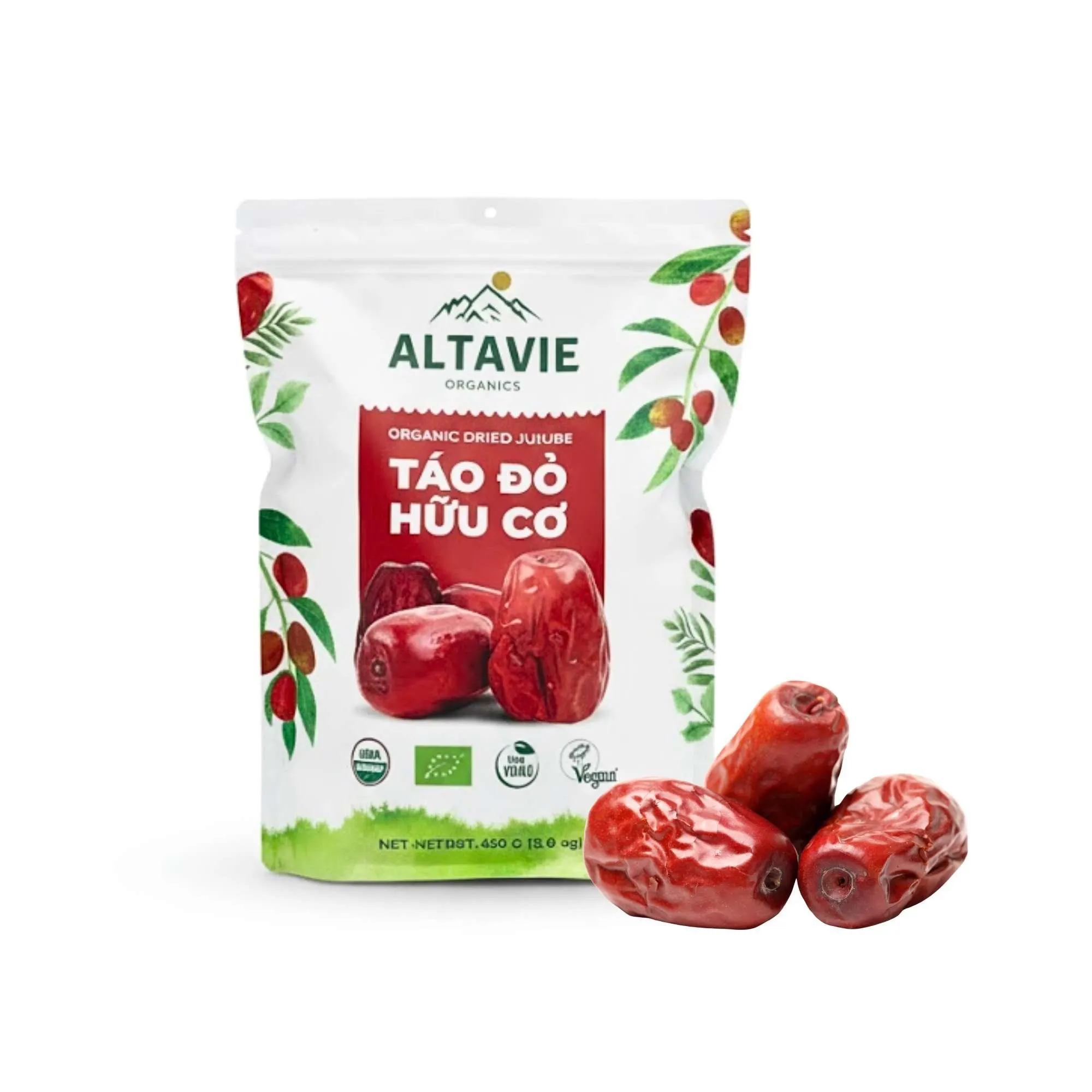 Táo đỏ hữu cơ ALTAVIE 450 g (Gói)