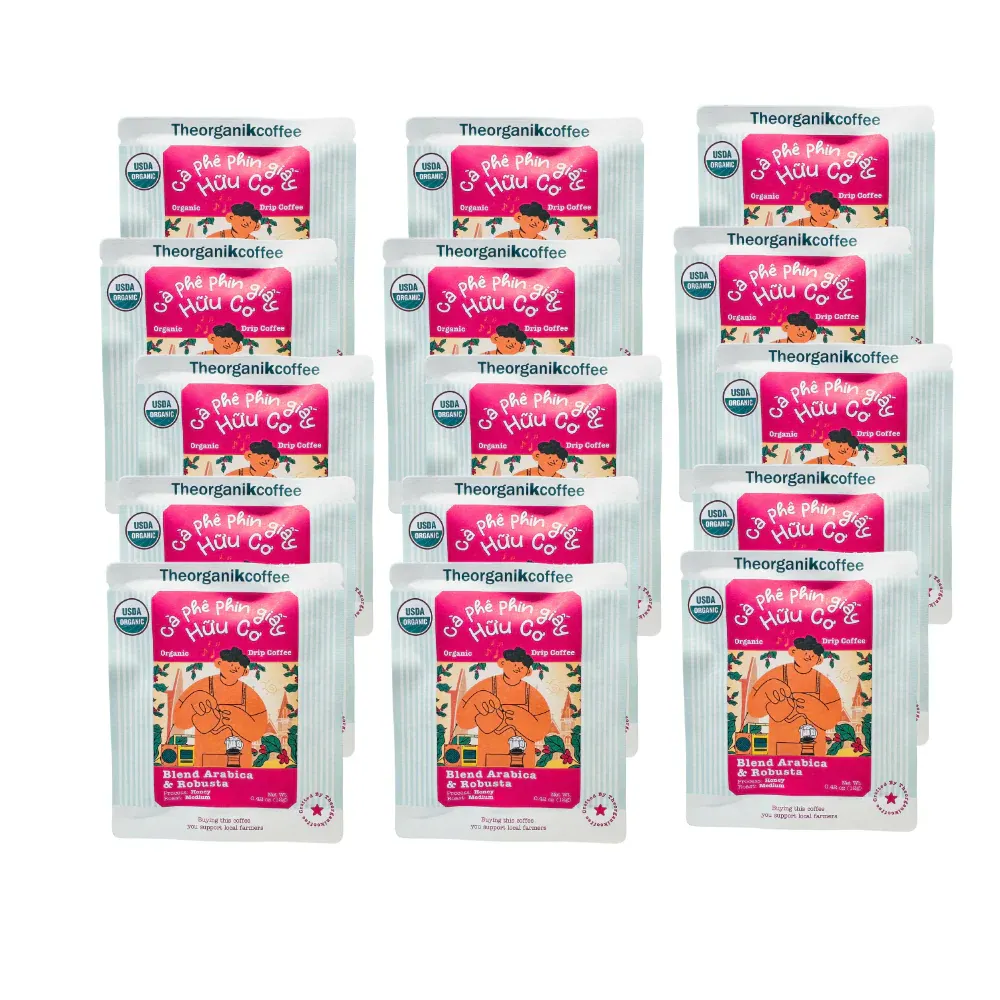 Cà phê pha sẵn hữu cơ - Blend | Combo 15 túi