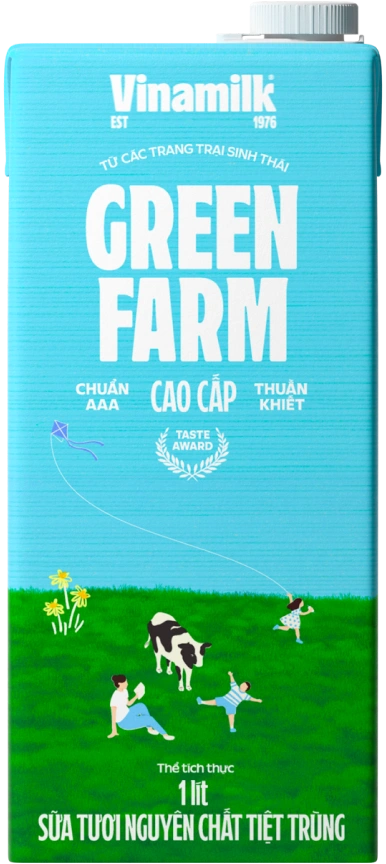 Sữa tươi tiệt trùng Green Farm•Không đường